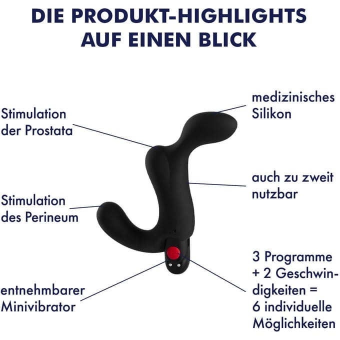 Fun Factory Duke - Vibrerende Prostaatstimulator  - Zwart