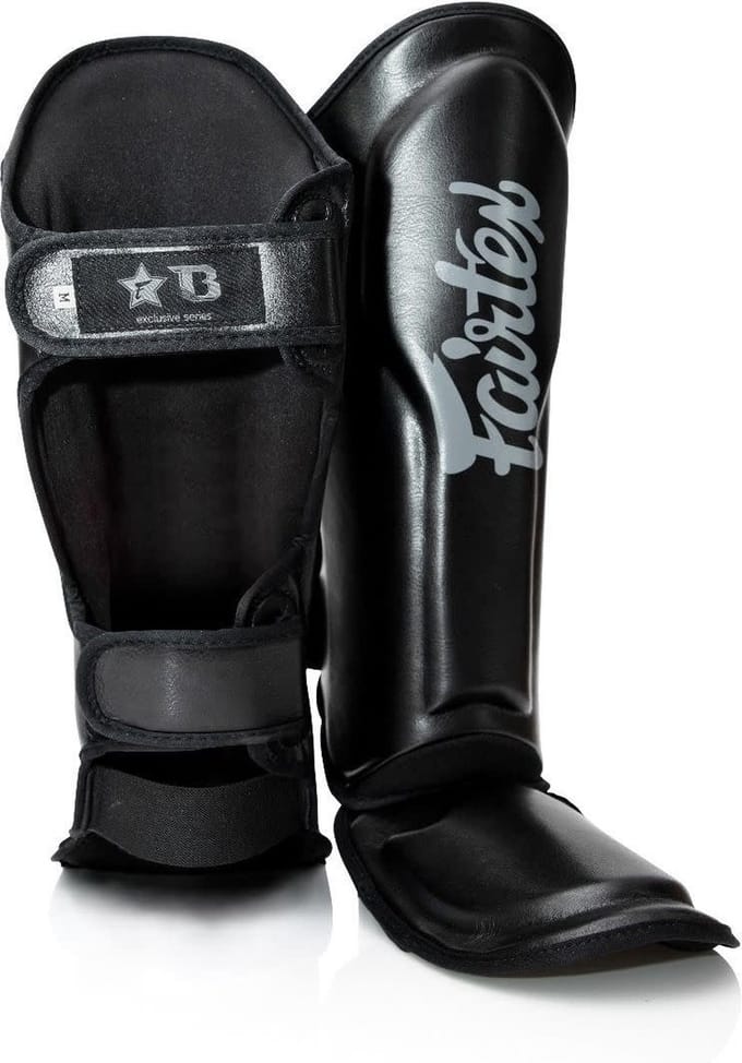 Fairtex X Booster FXB-SG - Scheenbeschermers - Kickboksen & Muay Thai - Maat XL - Zwart