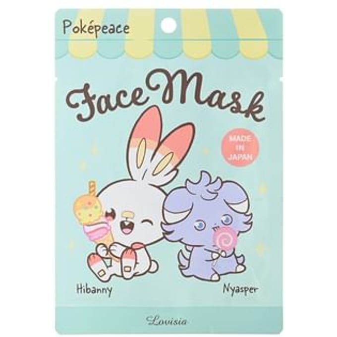 Lovisia - Pokemon Pokepeace Face Mask Hibanny & Nyasper - 1 pc