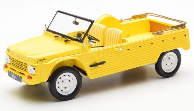 Citroen Méhari 4X4 Plage 1983 Geel - Model 1/18 - Norev