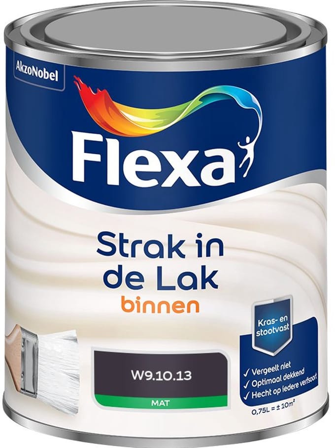 Flexa - Strak In De Lak Binnenlak Mat - W9.10.13 - Mengverf - 750 Ml