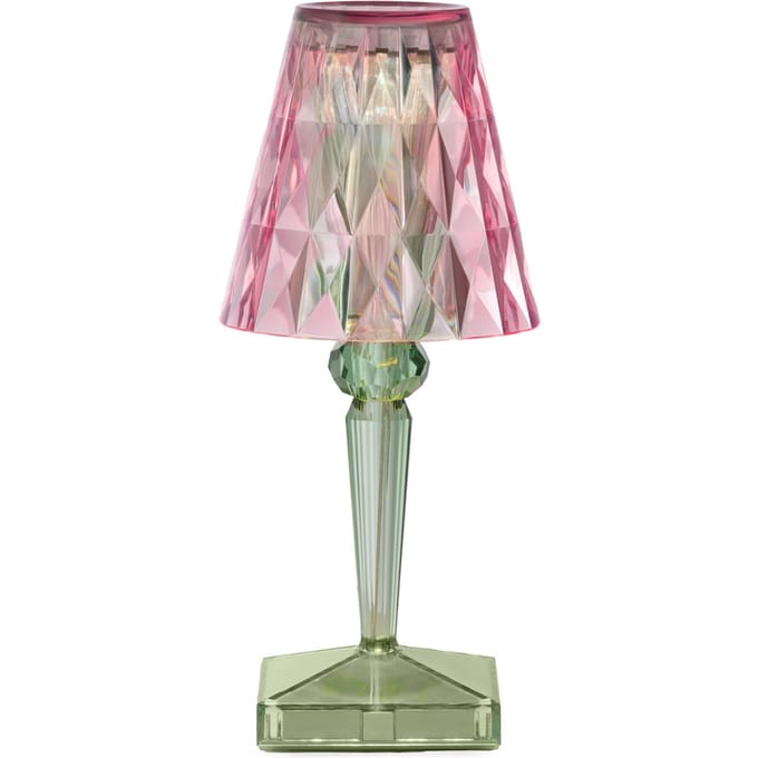Kartell Battery Tafellamp - pastel pink/mint green
