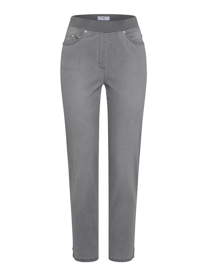 Raphaela by Brax Dames Jeans  Style CARINA FUN VERY LIGHT GREY,SLIGHTLY USED, denim lichtgrijs, maat 36
