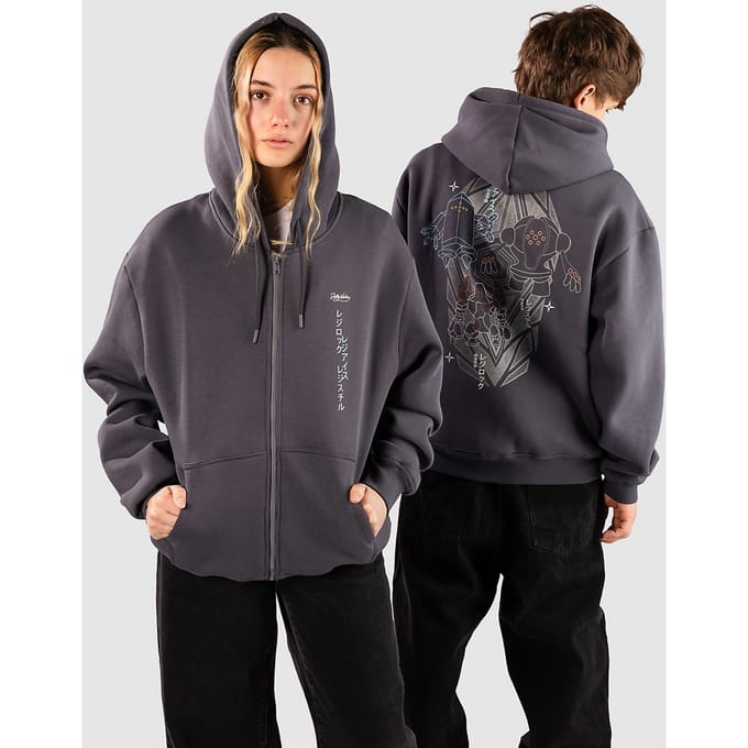 Dolly Noire x Pokemon Regi Zip Hoodie grijs