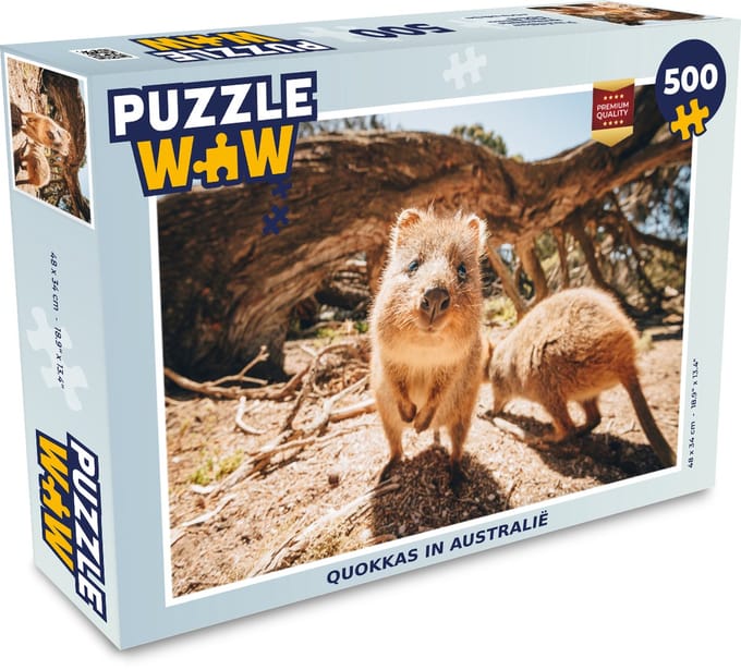 Puzzel Quokkas in Australië - Legpuzzel - Puzzel 500 stukjes