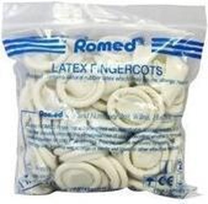 Romed Latex Vingercondooms (M) - 200 stuks