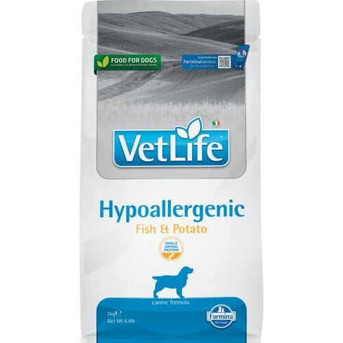 Farmina Vet Life hypoallergene vis-aardappelformule voor honden 2 kg