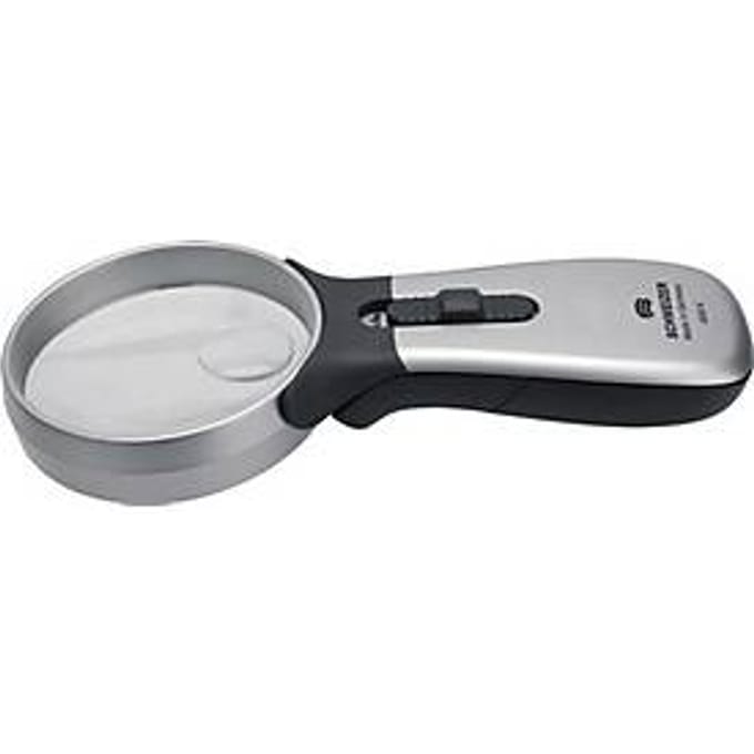 Hand-held verlicht vergrootglas Tech-Line CLASSIC vergroting 2x/4x LED-lenzen-D.70/20mm