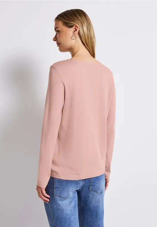 Overhemd met lange mouwen in effen kleur