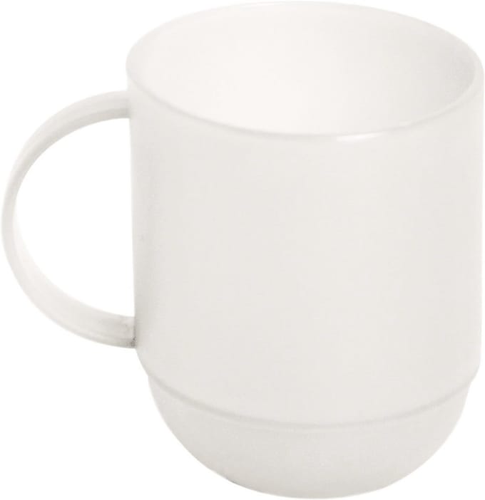 Witte Keramische Mok 350 ml - Geschikt voor Magnetron en Vaatwasser