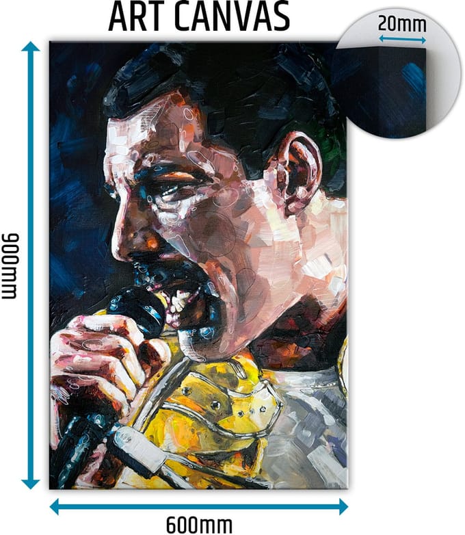 Freddie Mercury 04 canvas 60x90 cm