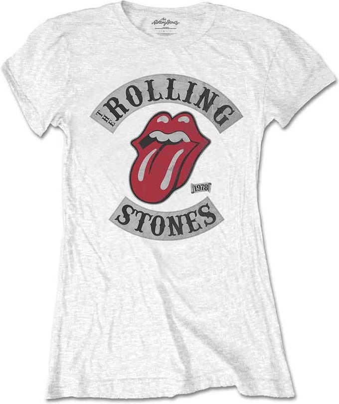 The Rolling Stones - Tour 1978 Dames T-shirt - S - Wit
