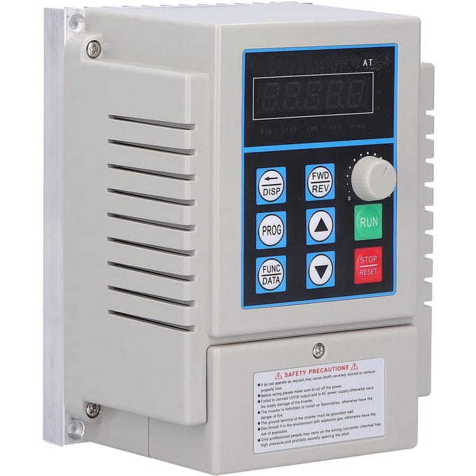 Omvormer Snelheidsregelaar Eenfase Ingang Variabele Frequentie voor 3-fase Motor 220V 750W