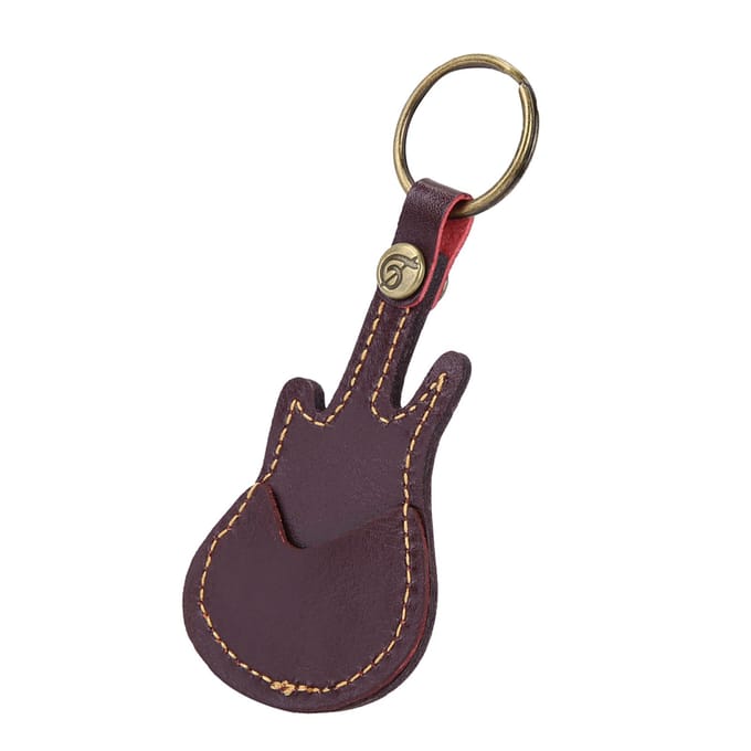 Draagbare Leren Messing Gitaar Plectrum Tas Sleeve Houder Inclusief Plectrum Accessoires (Bruin) gray