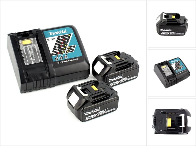 Makita Power Source Kit 18V met 2x BL1830B accu 3,0Ah + DC18RC oplader