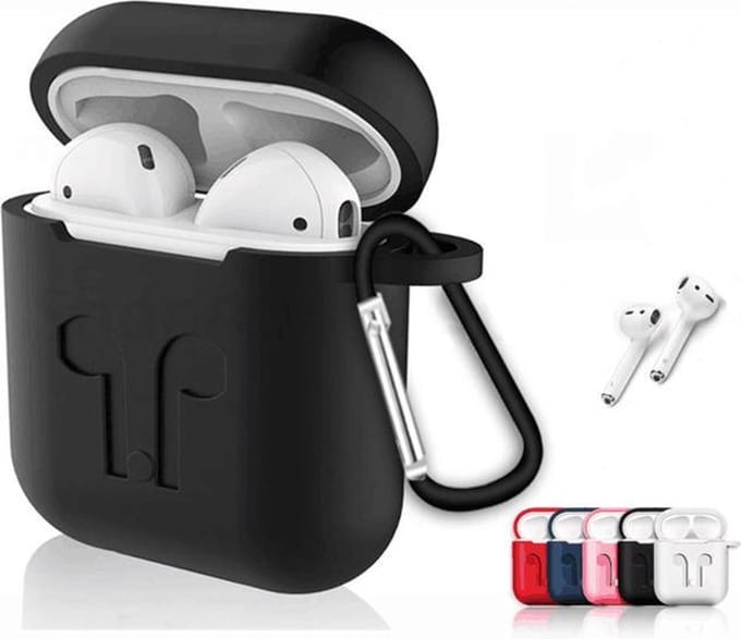 Beschermhoes Case Cover voor Apple AirPods - Rood