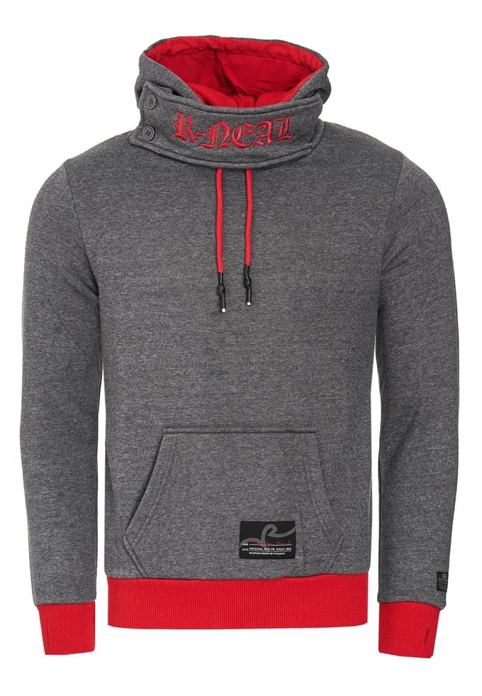 Sweatshirt met hoge kraag en capuchon