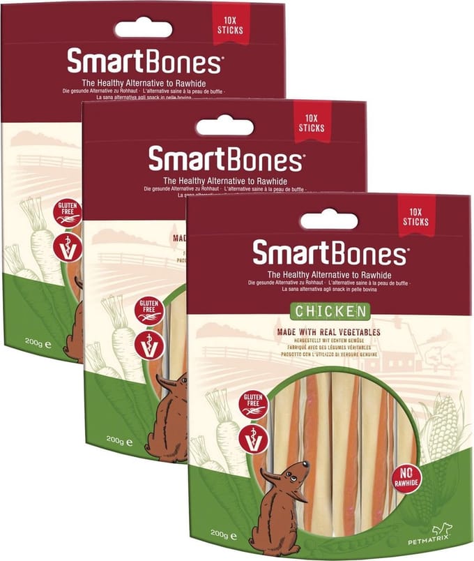 Smartsticks Innovative Chews - Hondensnacks - 3 x Kip 10 stuks