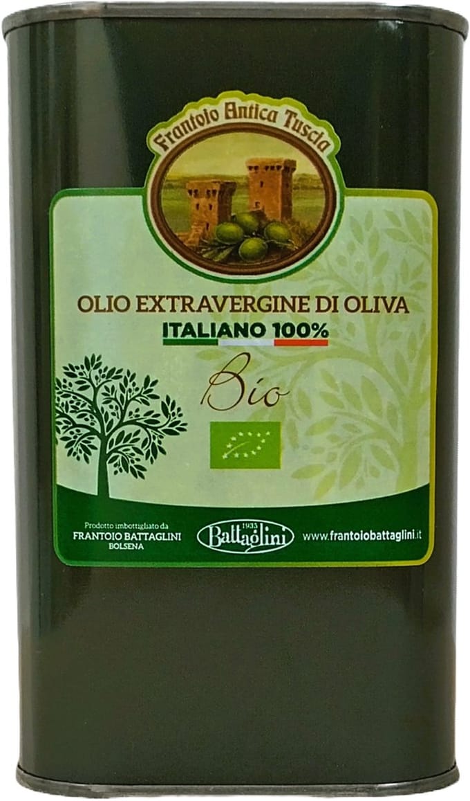 Battaglini Olijfolie - Extra Vergine - Biologisch - blik 500ml
