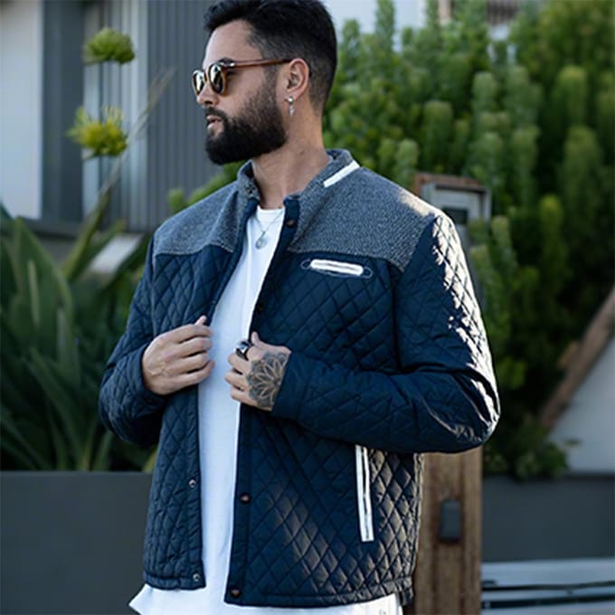 Vestes pour hommes Manteau bomber décontracté Doudoune légère Décontracté Boutonné S noir