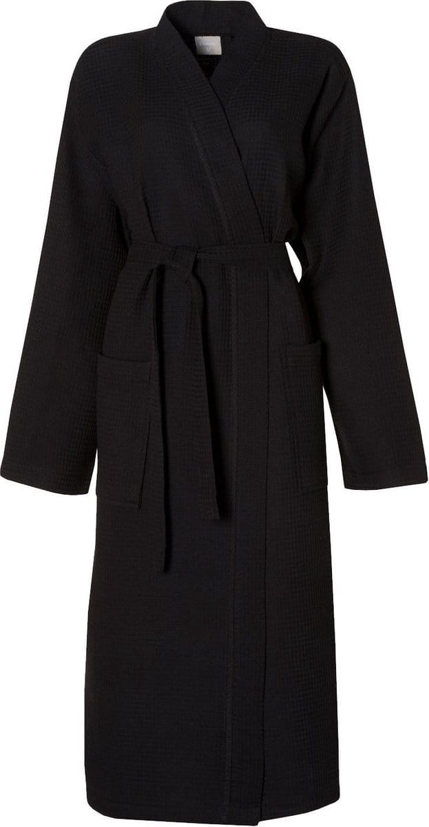 Seahorse - Waffle - Kimono - Badjas - Zwart - S
