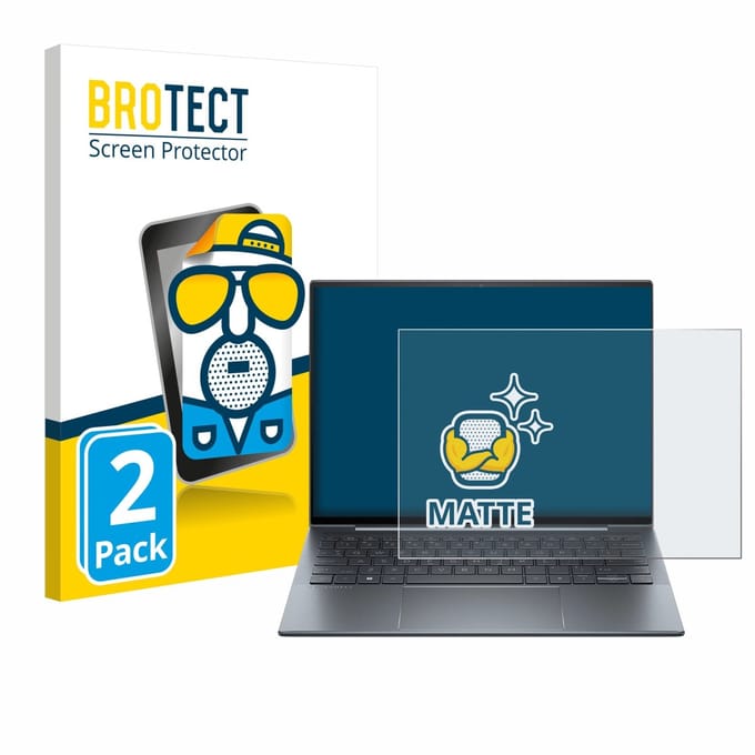 BROTECT - Screenprotector voor HP Dragonfly 13.5" G4 Non-Touch - Folie Beschermfolie matte 2 Stuks