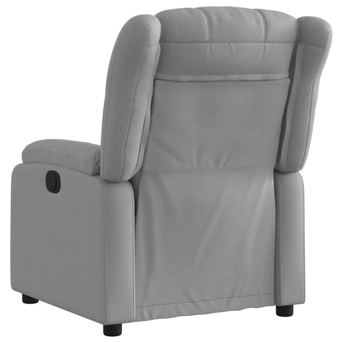 vidaXL - Relaxfauteuil - lichtgrijze - stof