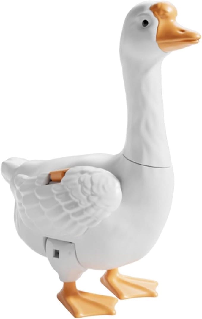 Waterspuit Gans - Grappenspeelgoed Dier - Buiten Spelen - Druk en Spuit - 20 ml - Geel