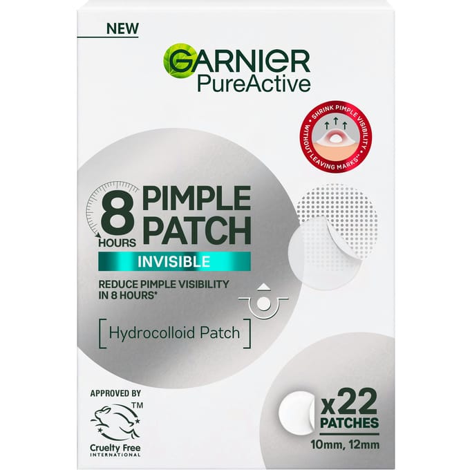 Garnier PureActive Pimple Patch - Onzichtbare Pimple Patch - Vermindert puistjes zichtbaar - 22 patches