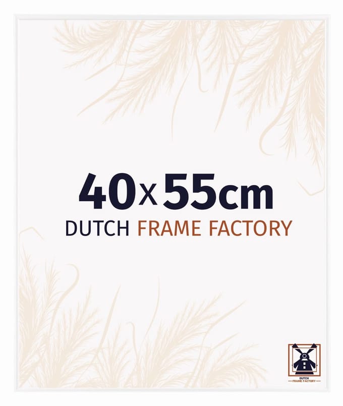 Fotolijst 40x55 cm - Kunststof - Wit Hoogglans - Easy