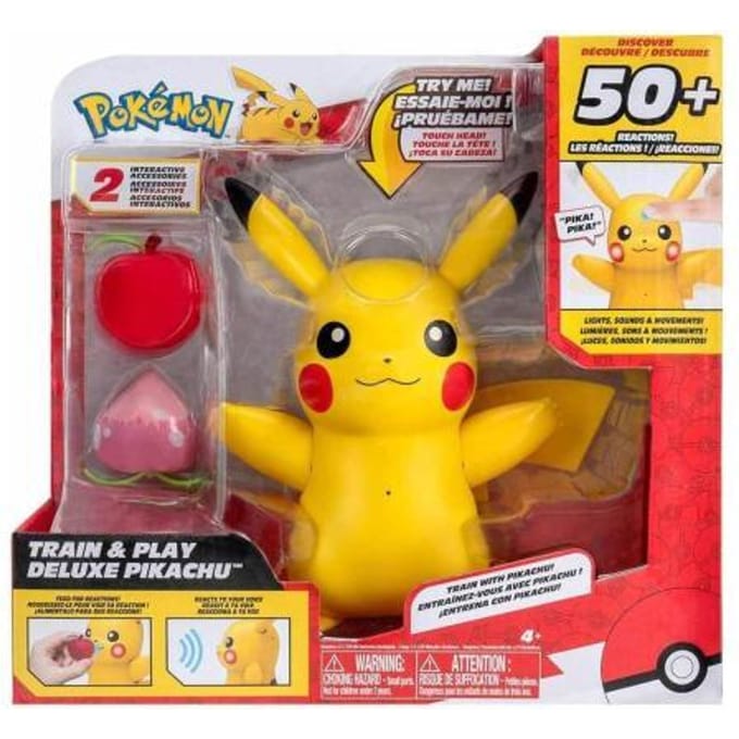 Pokemon Deluxe Train & Play Pikachu Bekende knuffels