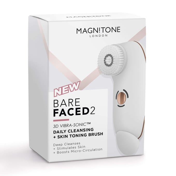 Magnitone Barefaced 2 3D Vibra-Sonic Daily Cleansing Brush Borstel White