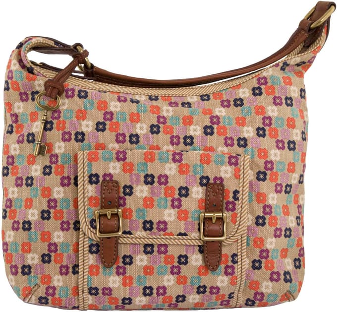 Fossil Wmns handtas Tate Hobo natuurlijke bloemenmix - UNI