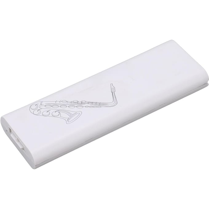 Saxofoon Rieten Koffer Draagbare Beschermende Enkele Houder ABS Universeel voor Klarinet white