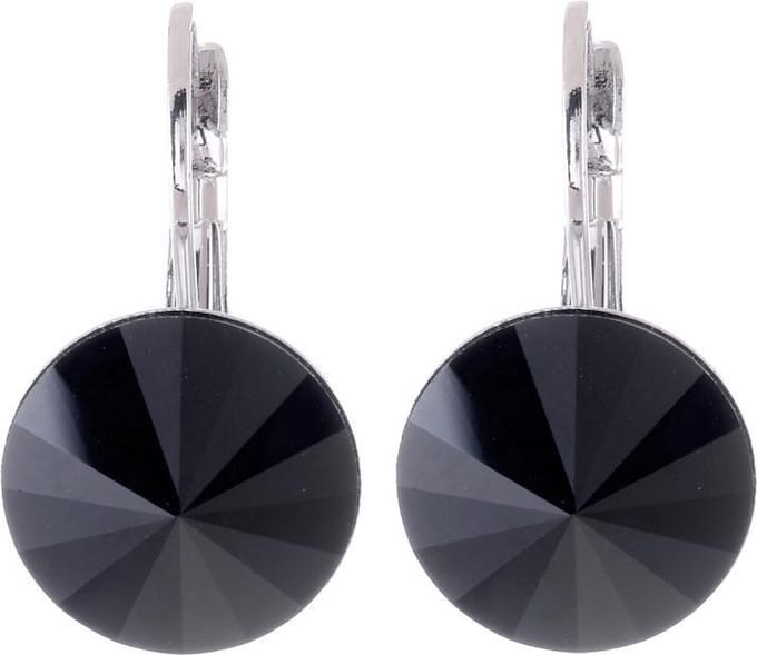 Behave Oorhangers Dames - rond 14 mm diameter - Oorbellen 2.5 cm lang