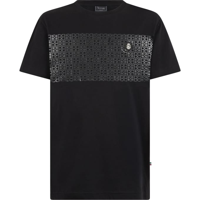 Round Neck T-Shirt Stripe Monogram