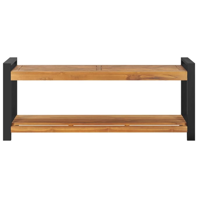 vidaXL - Bankje - 120 - cm - massief - teakhout