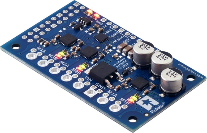 Motoron M3H256 Triple Motor Controller for Raspberry Pi (No Connectors or Standoffs) Pololu 5035