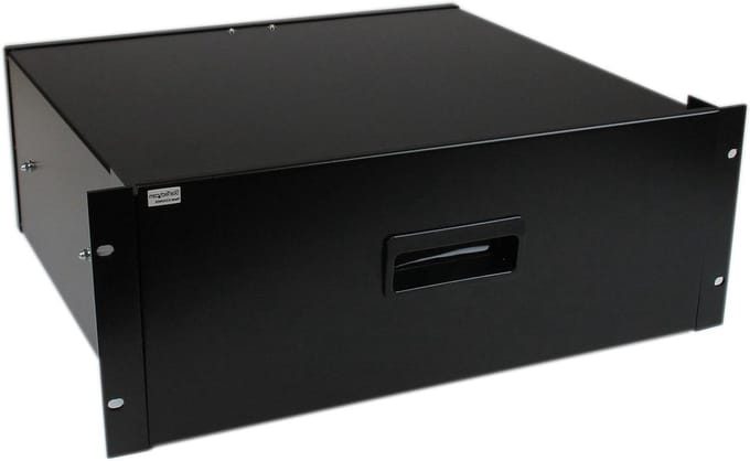 Racklade - Serverlade Opbergruimte - Serverapparatuur Opbergen - Universele 19 Inch Pasvorm - 4 HE - Zwart