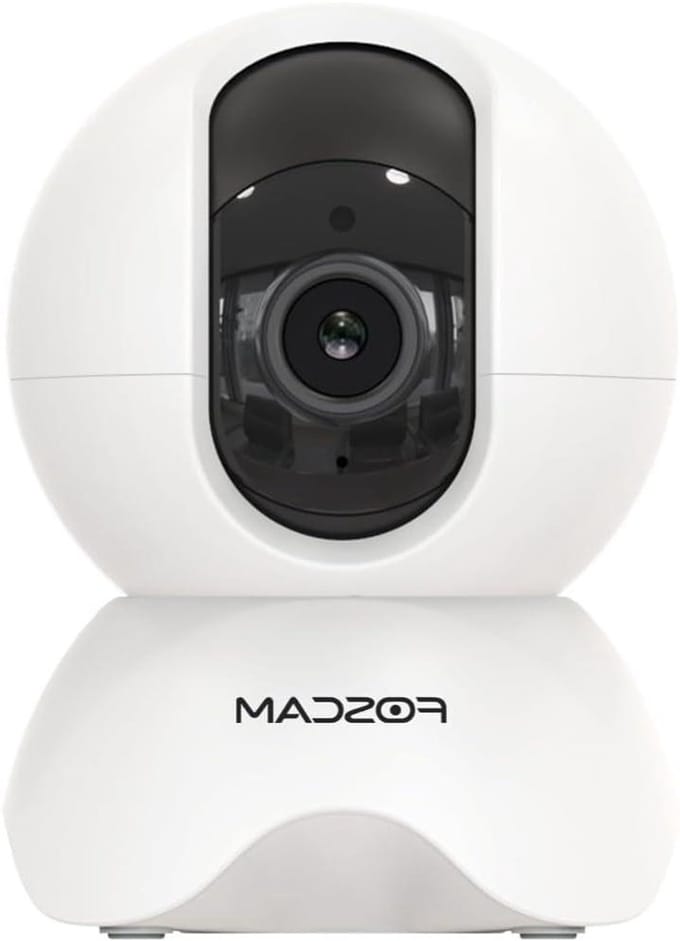 Bewakingscamera Binnen - Wifi Camera - Huis Bewaken - Persoonsherkenning AI - 5 MP Resolutie - Wit