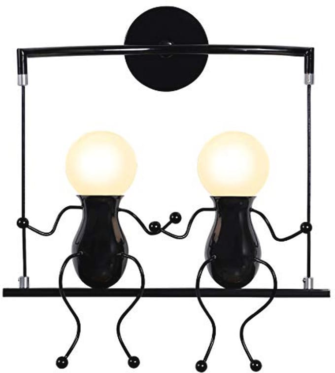 Moderne creatieve wandlamp voor slaapkamer en woonkamer - Art Deco stijl, E27 fitting, max 60W