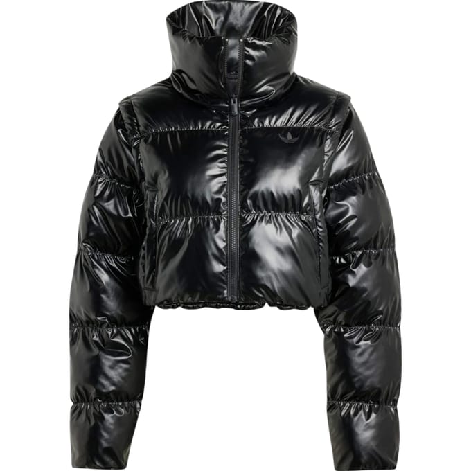 Adidas Essential Glossy Puffer Black Größe: L | Winterjacken Outlet | Damen | Schwarz