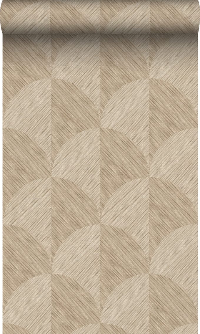 Origin Wallcoverings behang 3D-motief beige - 53 cm x 10.05 m - 347936