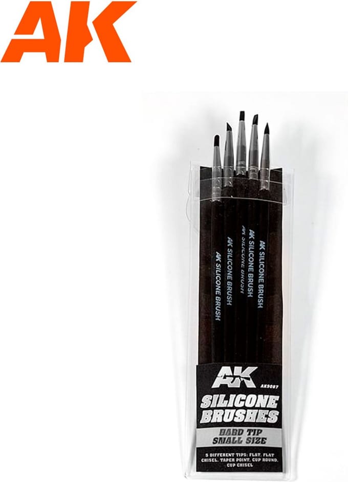 AK Silicone Brushes Hard Tip Small Size