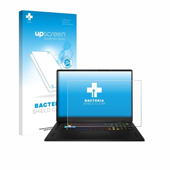 upscreen - Screenprotector voor MSI Vector A18 HX 2025 - Folie Beschermfolie transparant antibacterieel
