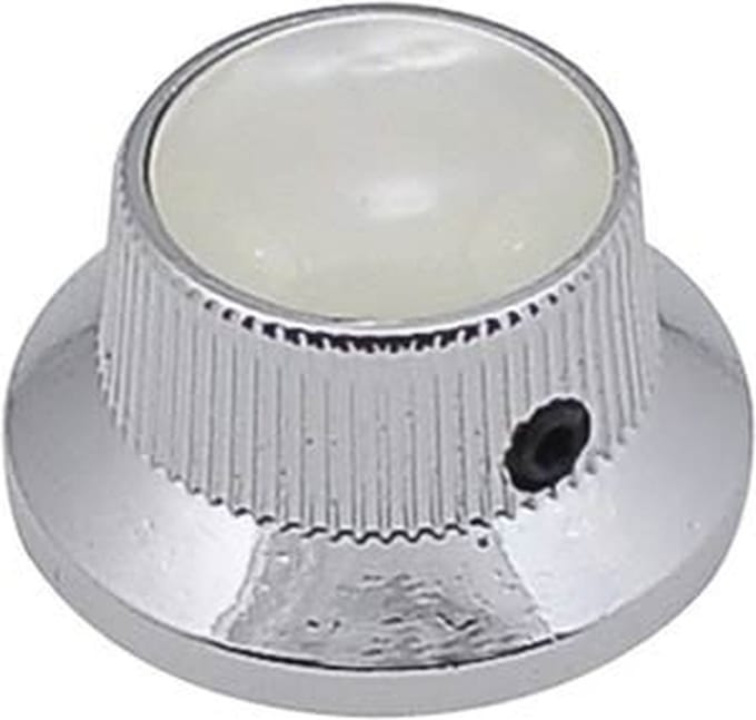 Boston KCH-261 Bell Knop met Parelmoer Inleg in Chroom