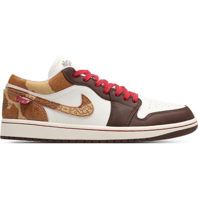 Jordan 1 Low Sneakers Heren - Wit - Maat 42 - Leer