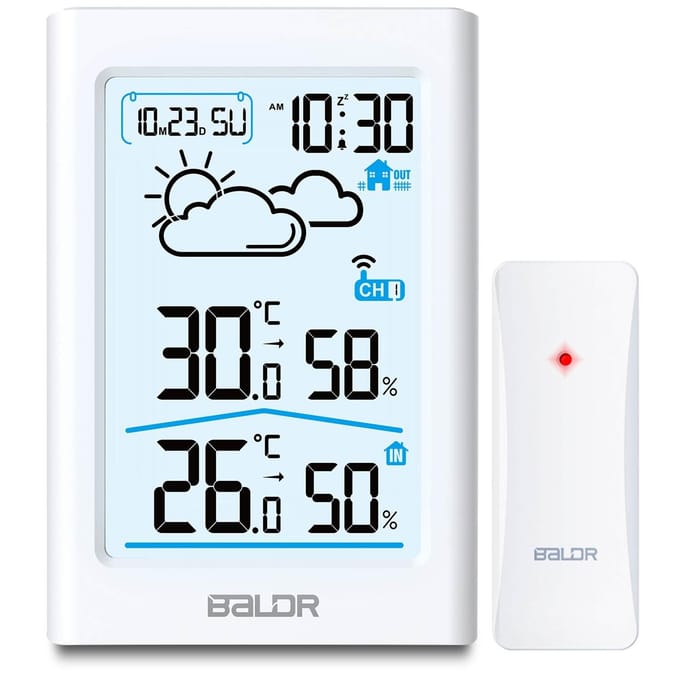 Weerstation - wit - display - BD-911