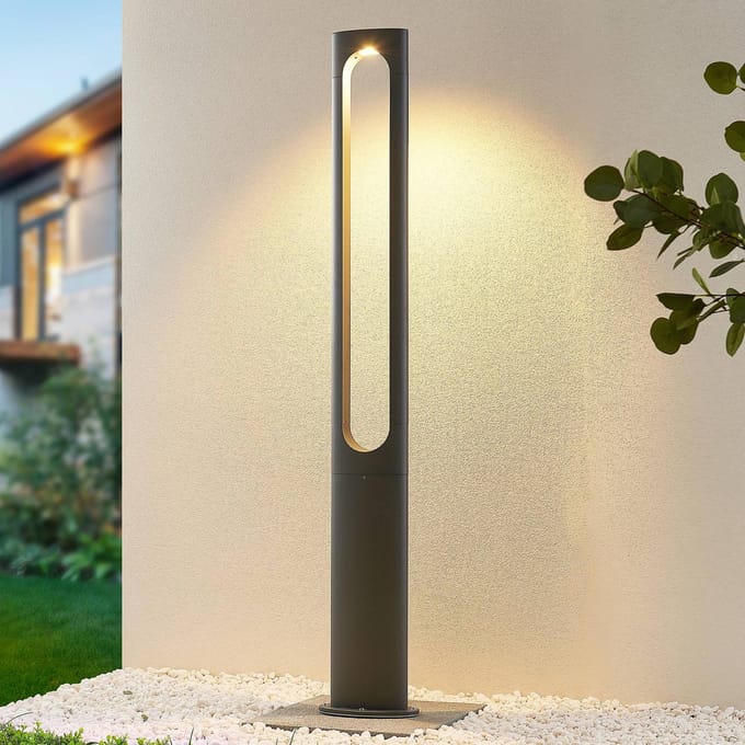 Lucande Dovino LED lantaarnpaal, 150 cm