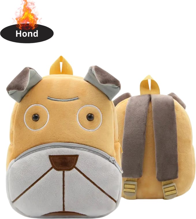 Nivard Kinder Rugzak - Jongen - Meisje - Schooltas - Backpack - Hond